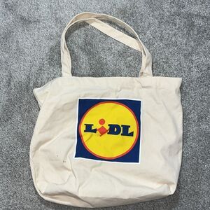 Big Canvas LIDL North Carolina open top beach shopping carry shoulder bag